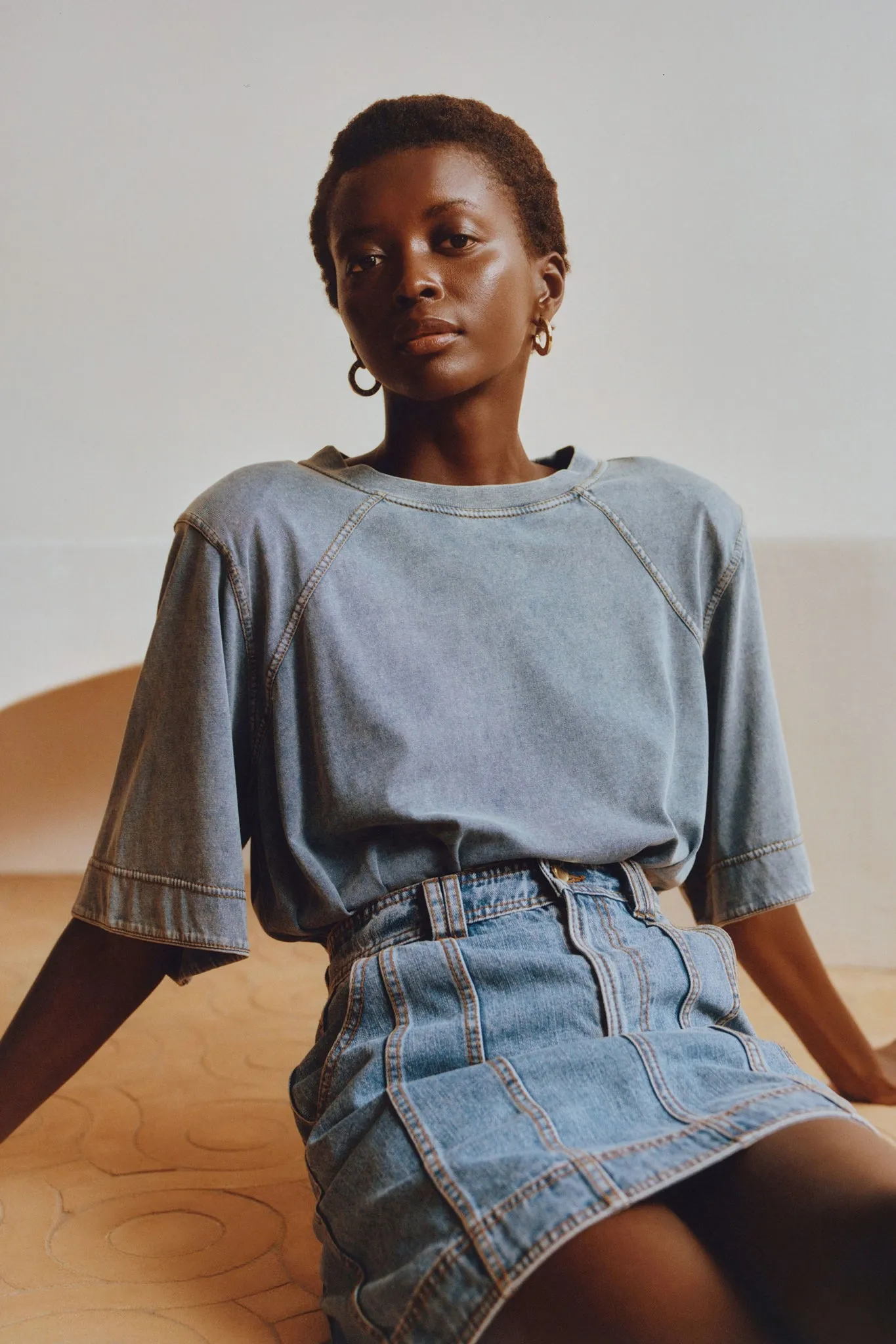 Surreal Denim Overdye Tee