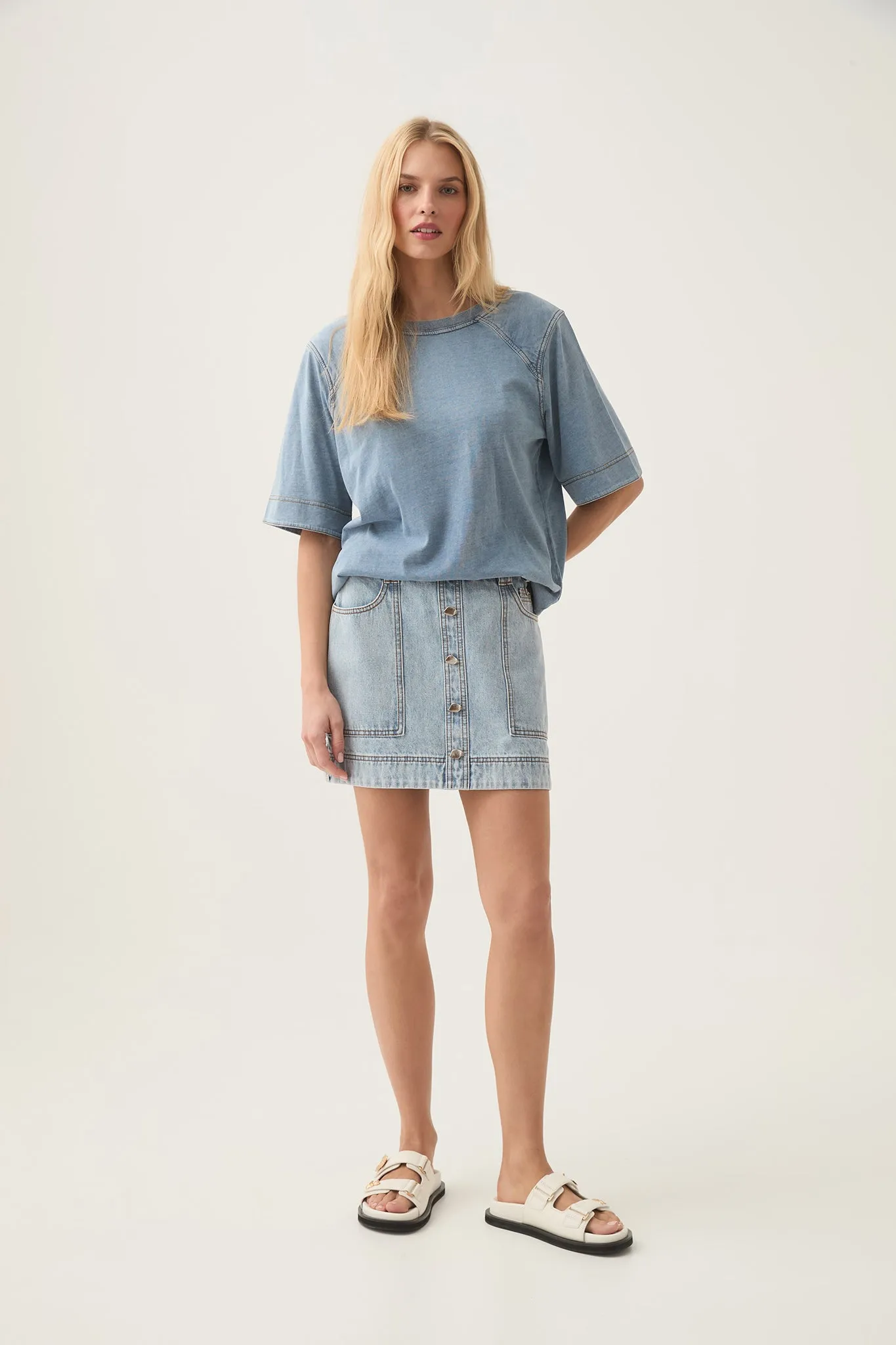 Surreal Denim Overdye Tee