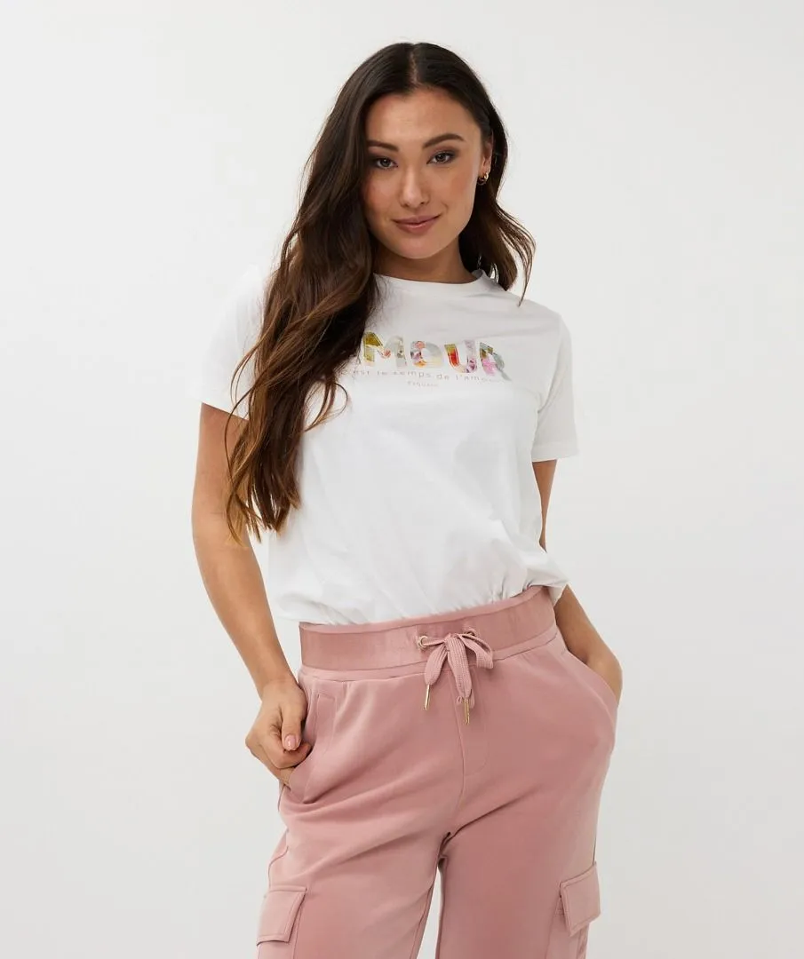 T-Shirt Patched Print
