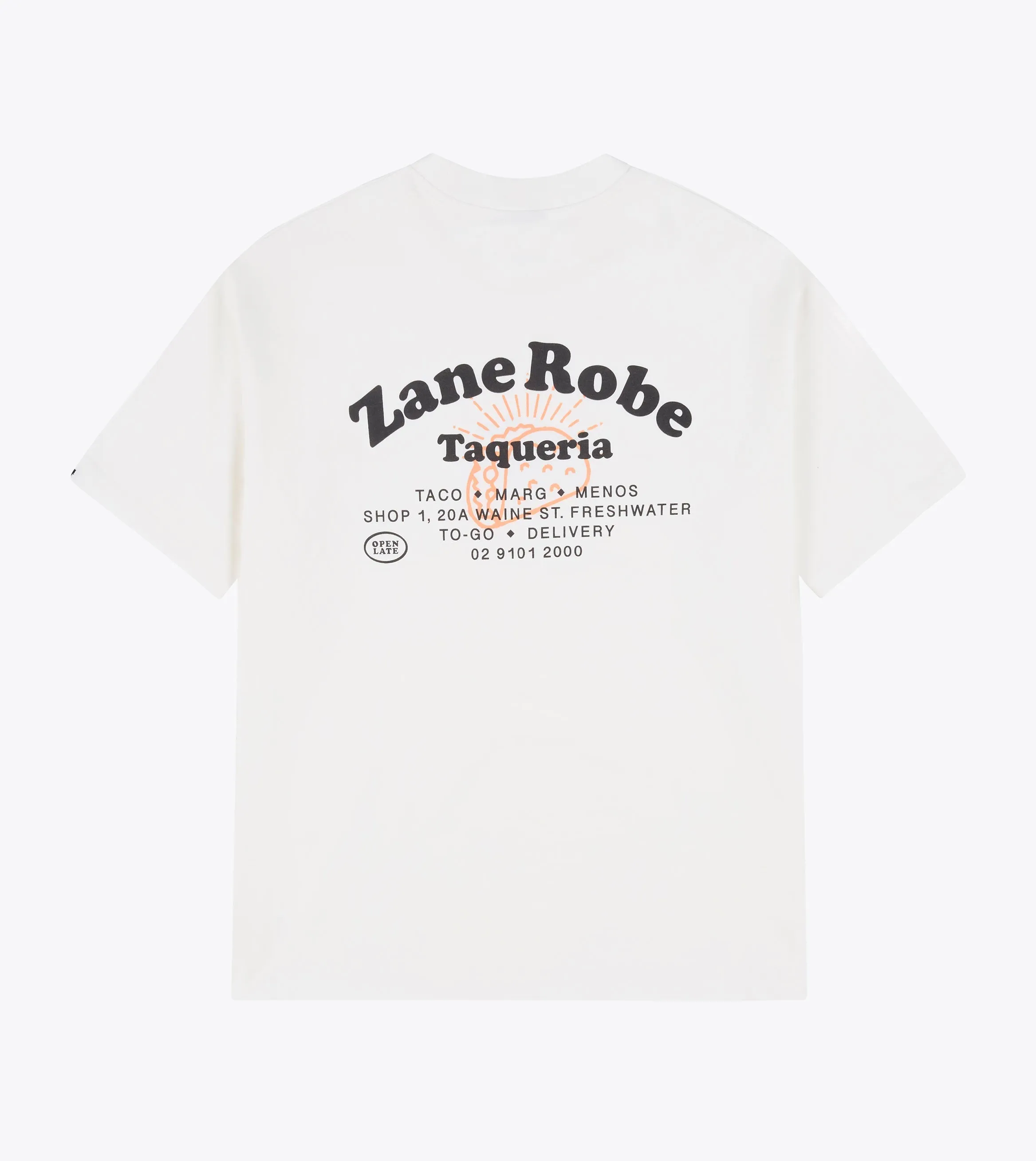 Taqueria Box Tee Vintage White