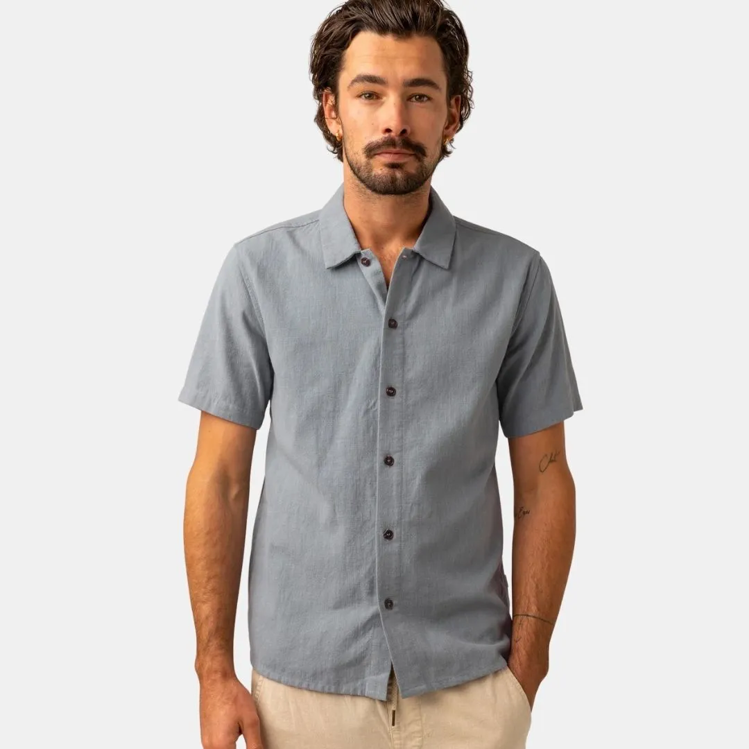 Textured Linen T-Shirt (Slate)