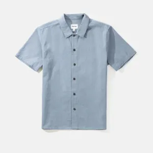 Textured Linen T-Shirt (Slate)