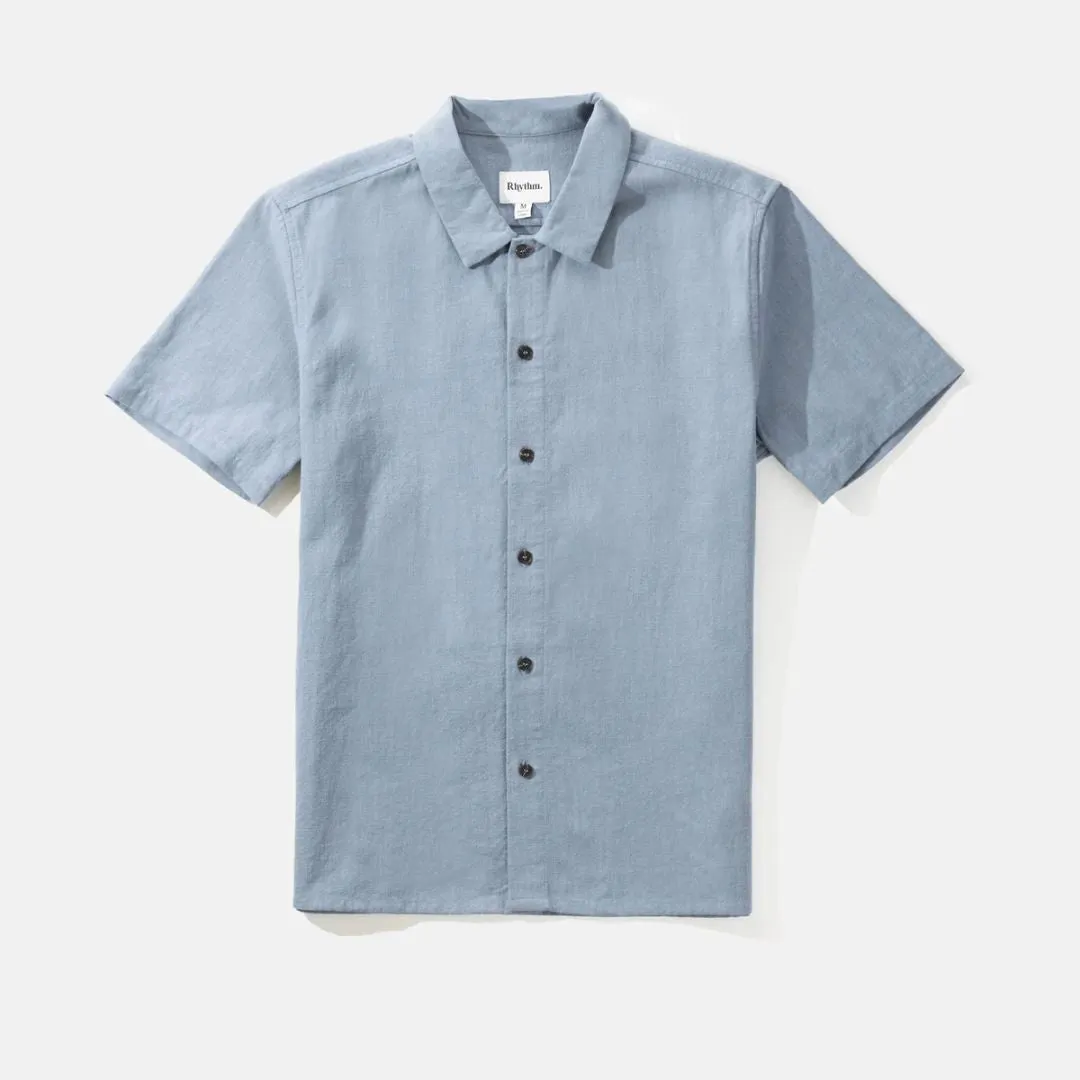 Textured Linen T-Shirt (Slate)