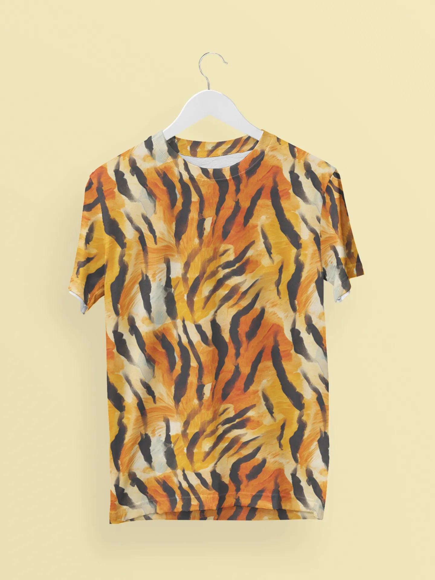 Tiger Print Women's All Over Printed T-Shirt