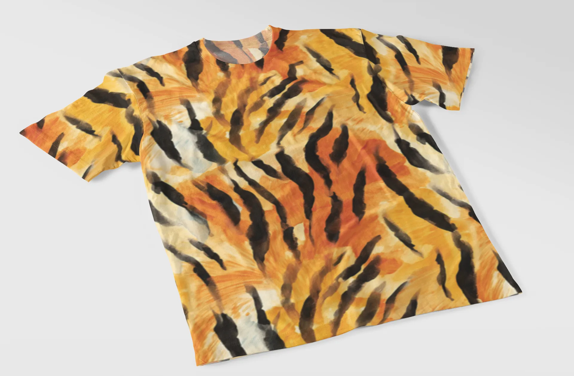 Tiger Print Women's All Over Printed T-Shirt