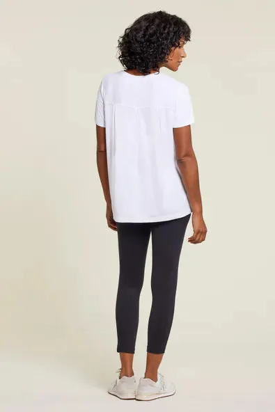 Tri 12830 Slub Short Shirt Sleeve Top