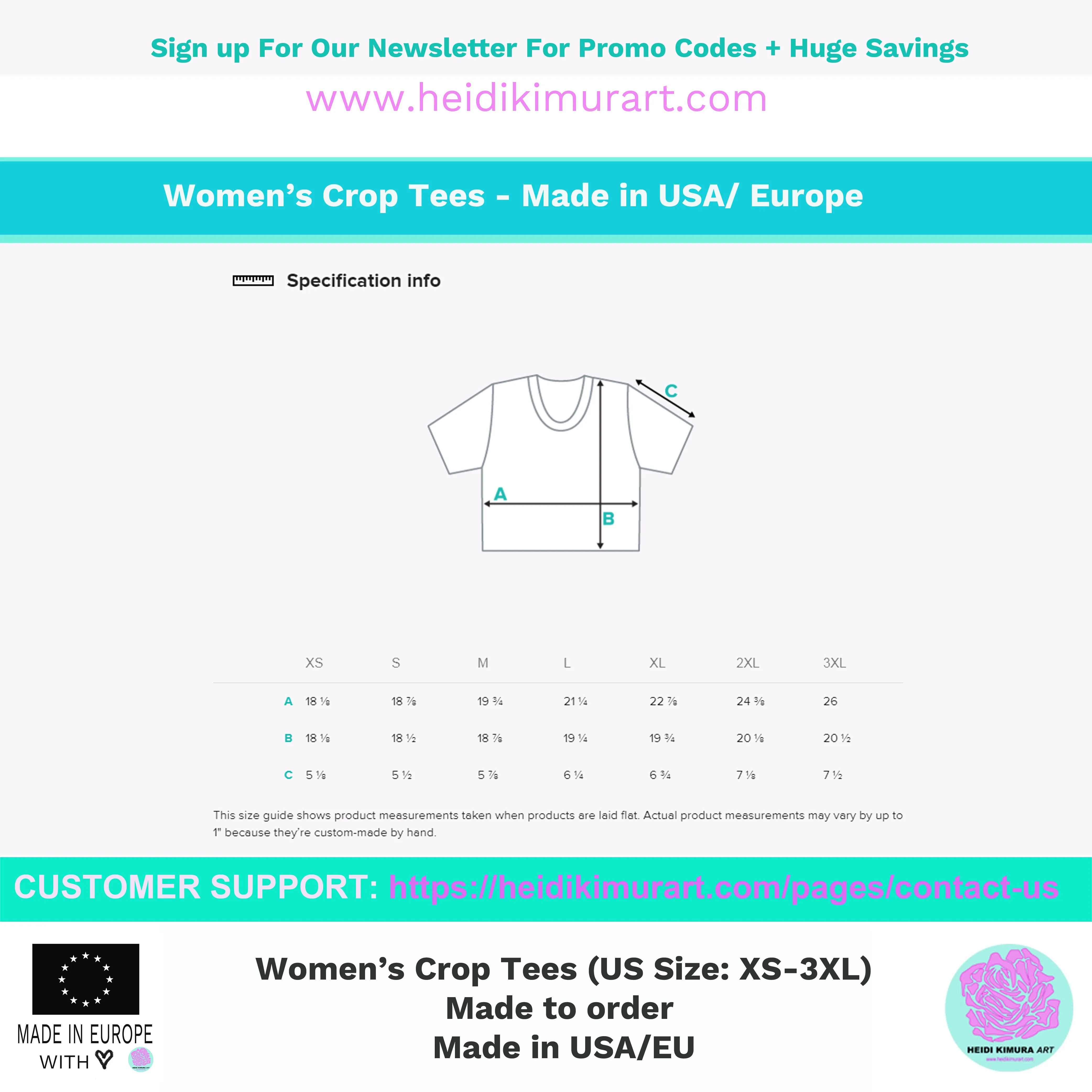 White Star Pattern Crop Tee, Star Print Women's Crop Short Best  T-Shirt-Made in USA/EU