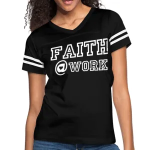 Womens Graphic Vintage Tee, Faith @ Work Sport T-shirt