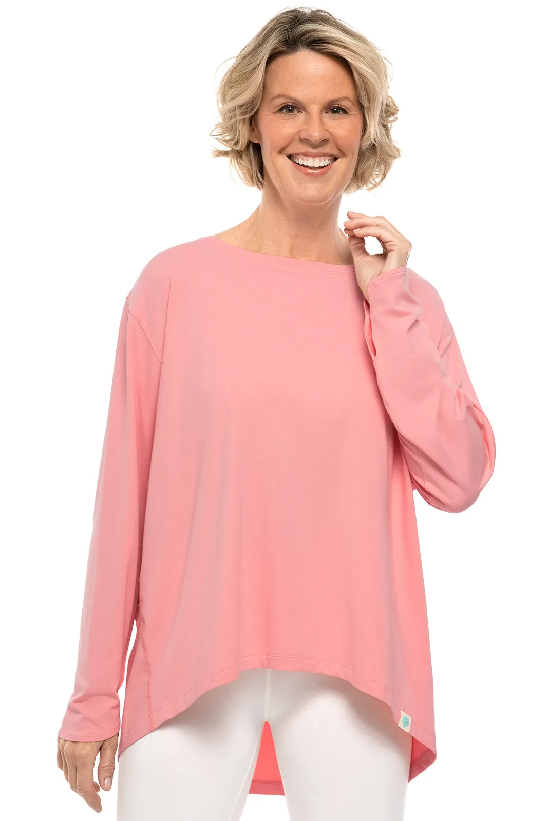 Women's West Palm Drape Tee  |  Peachy Pink