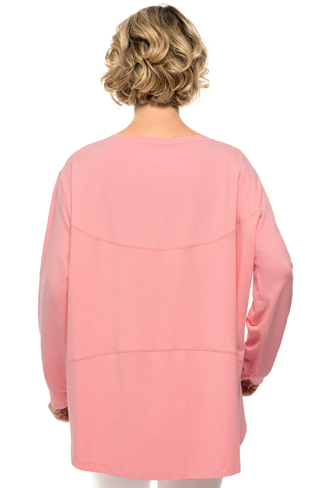Women's West Palm Drape Tee  |  Peachy Pink